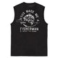 Jesus Made Me A Fisherman  Pattern Sleeveless Cotton Washed Printed Loose Vest