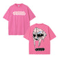 Urbntees MF BOO Melting Dripping Mask Hoodie Graphic Vintage Washed Cotton T-Shirt