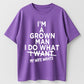 I'm A Grown Man I Do What My Wife Wants Funny Husband Married Life Graphic T-Shirt
