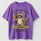Current Side Quest ADHD Raccoon Funny Organic Cotton Unisex T-Shirt