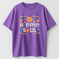 Urbntees Hippie Soul Peace Flower Boho Vibes Organic Cotton Unisex T-Shirt