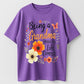 Urbntees Being a Grandma Makes My Life Complete Floral Grandma Pure Cotton T-Shirt