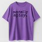 Mentally Spicy Vintage Distressed Funny Graphic Pure Cotton Tee