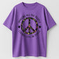 Urbntees Imagine All the People Living in Peace Hippie Floral Organic Cotton Unisex T-Shirt