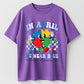 Urbntees In April We Wear Blue Autism Awareness Puzzle Piece Cotton T-Shirt