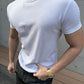 2026 American Casual G02 Slim-Fit Waist T-Shirt - 230g Outdoor Crew Neck Short Sleeve Solid Color Stretch Tee