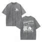 Women's Skull & Letter Print Round Neck Graphic Tee, Vintage Trendy Casual Short Sleeve T-shirt for Daily Wear