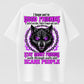 Vintage Dark Wolf Graphic Tee for Men & Women – Funny Friendship Quote Shirt, Ghost Theme Casual 100% Cotton T-Shirt