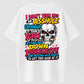 100% Cotton Skull Attitude Graphic T-Shirt
