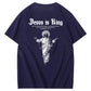 Jesus Is Being Pattern Crew Neck T-Shirt