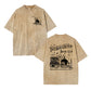 Women's Skull & Letter Print Round Neck Graphic Tee, Vintage Trendy Casual Short Sleeve T-shirt for Daily Wear