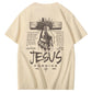 Jesus Forgive Pattern Print 100%Cotton T-Shirt