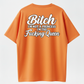 Women's I’m Not a Princess I’m the F*cking Queen Bold Slogan Cotton Blend Sports Tee