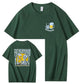 Fatherhood Skull And Beer Pattern Print Cotton T-Shirt