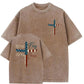 Stand For The Flag Kneel For The Cross 4th Of July Washed T-Shirt
