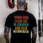 Vintage When God Made Me He Grinned  And Said This'll Be Fun Funny Pattern  Print 100%Cotton T-Shirt