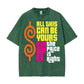 Heavyweight Men's 100 Cotton Plus Size T Shirt Featuring Vibrant Retro "All This Can Be Yours If The Price Is Right" Graphic Print Casual Round Neck Short Sleeve Tee for Casual Wear and Themed Events