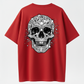 Men's Sparkling Diamond Skull Graphic T-Shirt – Gothic Punk Short Sleeve Tee