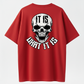 IT IS WHAT IT IS Skull Print Men's T-Shirt, Top Menswear, Tee Shirt Casual Streetwear