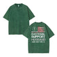 T - shirt with ‘EMOTIONAL SUPPORT HUSBAND’ Flag Motif – USA Vibe