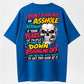 100% Cotton Skull Attitude Graphic T-Shirt
