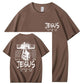 Jesus Forgive Pattern Print 100%Cotton T-Shirt