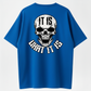 IT IS WHAT IT IS Skull Print Men's T-Shirt, Top Menswear, Tee Shirt Casual Streetwear