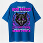 Vintage Dark Wolf Graphic Tee for Men & Women – Funny Friendship Quote Shirt, Ghost Theme Casual 100% Cotton T-Shirt