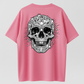 Men's Sparkling Diamond Skull Graphic T-Shirt – Gothic Punk Short Sleeve Tee