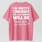 Men's 100% Pure Cotton Relaxed Fit Round Neck Artwork Tee - Funny Shirts with Humorous "Well Shit, That Didn't Work" Letter Print, Soft Menswear Apparel T Shirt for Casual Wear