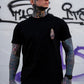 Oral Sex with Tattooed Ghost Dirty Love Black Print T-shirt