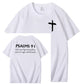 Salmernes 91 Mønster 100 & Bomuldsprint T-shirt