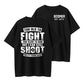 100% Cotton Too Old To Fight Vintage Graphic T-Shirt (Custom Year 1964-1983)