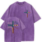 Stand For The Flag Kneel For The Cross 4th Of July Washed T-Shirt