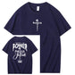 There Is Power In The Name Of Jesus Pattern Print T-Shirt