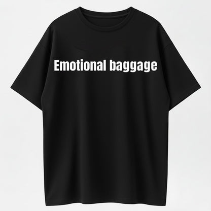Urbntees Emotional Baggage Sarcastic Quote Organic Cotton Unisex T-Shirt