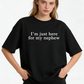 Urbntees "I'm Just Here for My Nephew" Funny Aunt Uncle T-Shirt