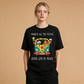 Imagine All The People Living Life In Peace Hippie Bus Funny Graphic T-Shirt