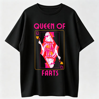 Queen Of Farts T Shirt, Funny Joke Tee, Inappropriate Fart Shirt, Prank Gift For Her, Embarrassing Humor Shirt, Unisex Short Sleeve Tee