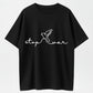 Raised Hand Print Imagine Lyrics Tee