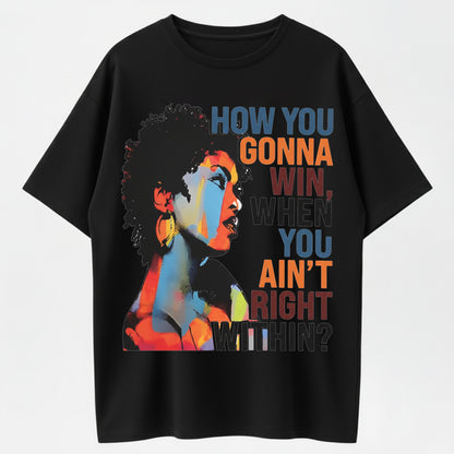 Color Splash Woman Portrait Art Street Style T-Shirt