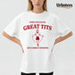 Urbntees Sorry for Great Tits & Correct Opinions Funny Organic Cotton Unisex T-Shirt