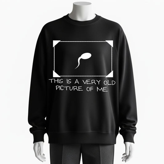 Humorous 'Very Old Picture' Sweatshirt