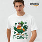Urbntees F-Caw-F St Patrick's Drunk Rooster Funny Organic Cotton Unisex T-Shirt