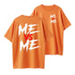 "Me Vs Me" Motivational Graphic Round Neck Tee