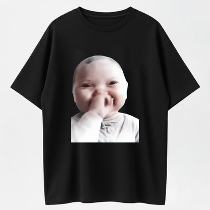 100% Cotton Cool Baby Holding Laugh T-Shirt