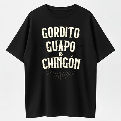 Summer t Shirts Chubby, Handsome and Awesome - Funny T-Shirt