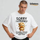 Urbntees Sorry I'm Cranky Terrible 60s Right Now Angry Duck Funny Organic Cotton Unisex T-Shirt