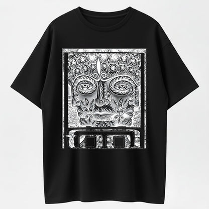 Urbntees Vos Vitae Forma Corpore Mystical Skull Face Organic Cotton Unisex T-Shirt