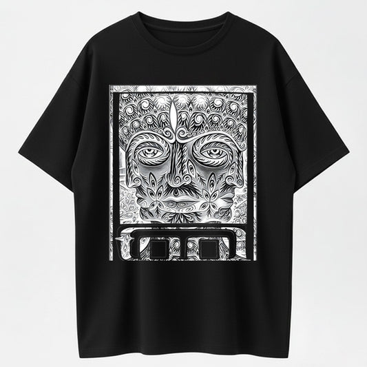 Urbntees Vos Vitae Forma Corpore Mystical Skull Face Organic Cotton Unisex T-Shirt
